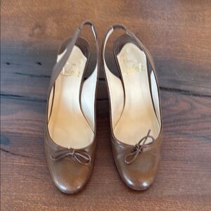 Christian Louboutin Brown Leather Women's Shoes